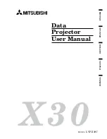 Предварительный просмотр 1 страницы Mitsubishi LVP-X30U User Manual