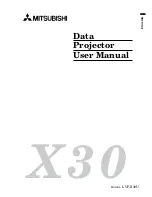 Предварительный просмотр 3 страницы Mitsubishi LVP-X30U User Manual