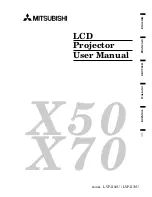 Mitsubishi LVP-X50U User Manual предпросмотр