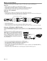 Предварительный просмотр 10 страницы Mitsubishi LVP-X50U User Manual