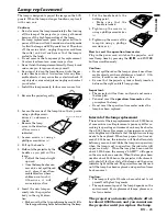 Предварительный просмотр 23 страницы Mitsubishi LVP-X50U User Manual