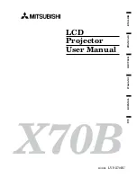 Mitsubishi LVP-X70BU User Manual preview