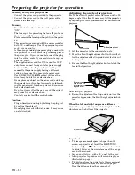 Preview for 12 page of Mitsubishi LVP-X70BU User Manual