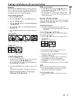 Preview for 21 page of Mitsubishi LVP-X70BU User Manual