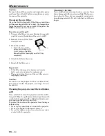 Preview for 24 page of Mitsubishi LVP-X70BU User Manual