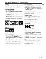 Preview for 21 page of Mitsubishi LVP-X80 User Manual