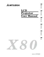 Mitsubishi LVP-X80U User Manual предпросмотр