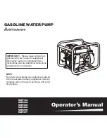 Mitsubishi MBP15G Operator'S Manual preview