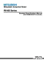 Preview for 1 page of Mitsubishi MELFA RV-6S Series Standard Specifications Manual