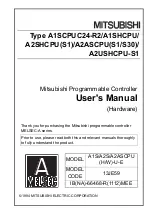 Mitsubishi MELSEC-A A1SCPUC24-R2 User Manual предпросмотр