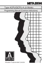 Mitsubishi Melsec A series Programming Manual предпросмотр