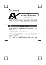 Предварительный просмотр 2 страницы Mitsubishi Melsec FX-2DA User Manual