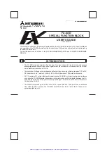 Preview for 2 page of Mitsubishi Melsec FX-4AD User Manual