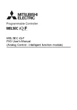 Предварительный просмотр 1 страницы Mitsubishi MELSEC iQ-F User Manual