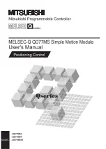 Предварительный просмотр 1 страницы Mitsubishi MELSEC-Q QD77MS User Manual