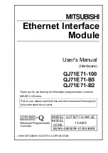 Предварительный просмотр 1 страницы Mitsubishi MELSEC QJ71E71-100 User Manual