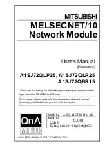 Предварительный просмотр 1 страницы Mitsubishi MELSECNET/10 A1SJ72QLP25 User Manual