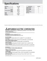 Предварительный просмотр 8 страницы Mitsubishi MF-U160B Operating Insructions