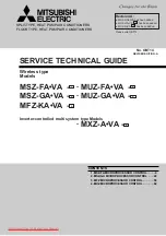 Mitsubishi MFZ-KA-VA Service Technical Manual предпросмотр