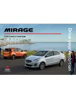 Preview for 1 page of Mitsubishi MIrage 2019 Owner'S Handbook Manual