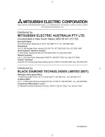 Предварительный просмотр 10 страницы Mitsubishi MR-260T Operating Instructions Manual