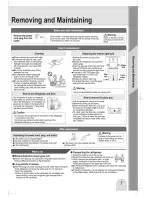 Preview for 7 page of Mitsubishi MR-H290U Operating Instructions Manual