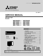 Mitsubishi Mr.Slim MS09NW Service Manual предпросмотр