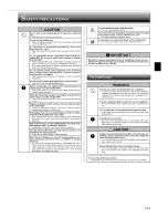 Предварительный просмотр 3 страницы Mitsubishi Mr.Slim MSZ-D30NA Operating Instructions Manual