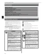 Предварительный просмотр 2 страницы Mitsubishi Mr.Slim MSZ-FE18NA Operating Instructions Manual