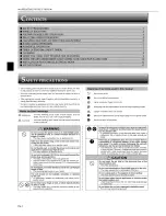 Предварительный просмотр 2 страницы Mitsubishi Mr.Slim MSZ-GA24NA Operating Instructions Manual