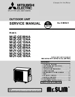 Mitsubishi Mr.Slim MUY-GE09NA Service Manual предпросмотр