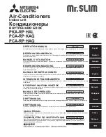 Mitsubishi Mr.Slim PCA-RP HAQ Operation Manual предпросмотр