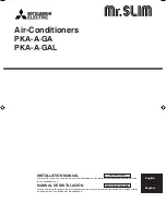 Mitsubishi Mr.Slim PKA-A GAL Installation Manual preview