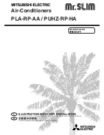 Предварительный просмотр 1 страницы Mitsubishi Mr.SLIM PLA-RP-AA Installation Manual