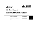 Mitsubishi Mr.Slim SEZ-KD09 Operation Manual предпросмотр