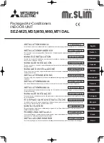 Предварительный просмотр 1 страницы Mitsubishi Mr.SLIM SEZ-M25DAL Installation Manual