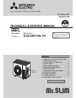 Mitsubishi Mr.Slim SUZ-SM71VA.TH Technical & Service Manual предпросмотр