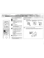 Предварительный просмотр 8 страницы Mitsubishi MS-30SV Operating Instructions Manual