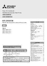 Mitsubishi MSZ-YK09VA-H1 Operating Instructions Manual предпросмотр