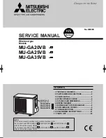 Preview for 1 page of Mitsubishi MU-GA20VB Service Manual