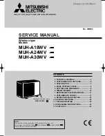 Mitsubishi MUH-A18WV Service Manual предпросмотр