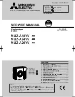 Preview for 1 page of Mitsubishi MUZ-A18YV Service Manual