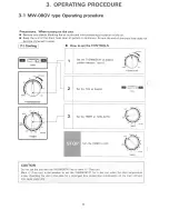 Предварительный просмотр 6 страницы Mitsubishi MW-08GV Series Operating Instructions Manual