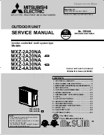 Предварительный просмотр 1 страницы Mitsubishi MXZ-2A20NA Service Manual