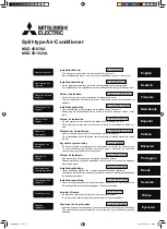 Предварительный просмотр 1 страницы Mitsubishi MXZ-4D83VA Installation Manual