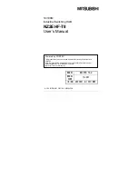 Mitsubishi NZ2EHF-T8 User Manual предпросмотр