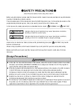 Предварительный просмотр 3 страницы Mitsubishi NZ2GFCF-D62PD2 User Manual