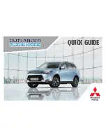 Mitsubishi Outlander Plug-in hybrid Quick Manual preview