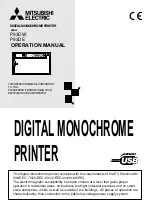 Mitsubishi P93DE Operation Manual preview