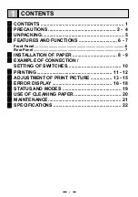 Preview for 9 page of Mitsubishi P93DE Operation Manual